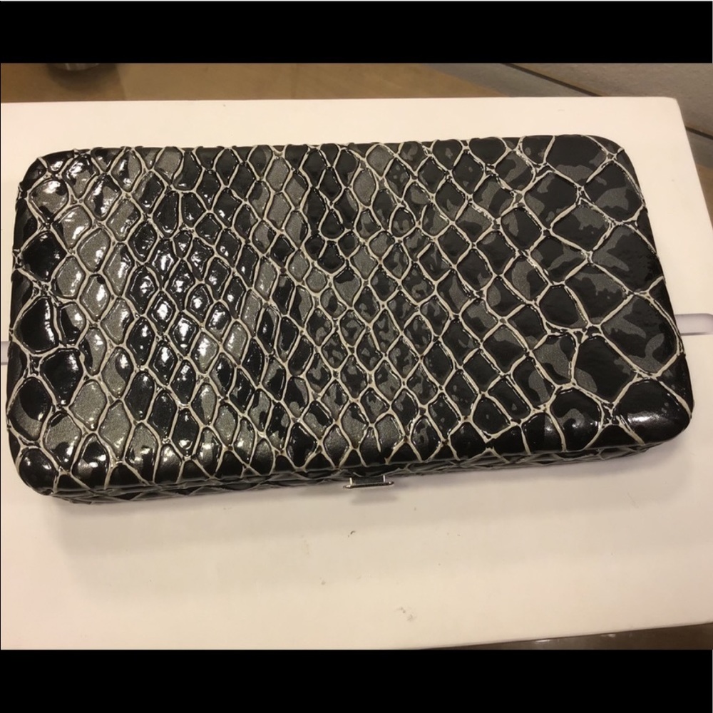 Beautiful Nicole Lee Crossbody Hardshell Handbag Wallet.